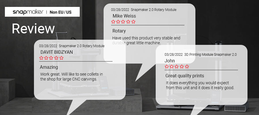 Snapmaker - Best 3D Printer, Laser Engraver, CNC Carver for Sale