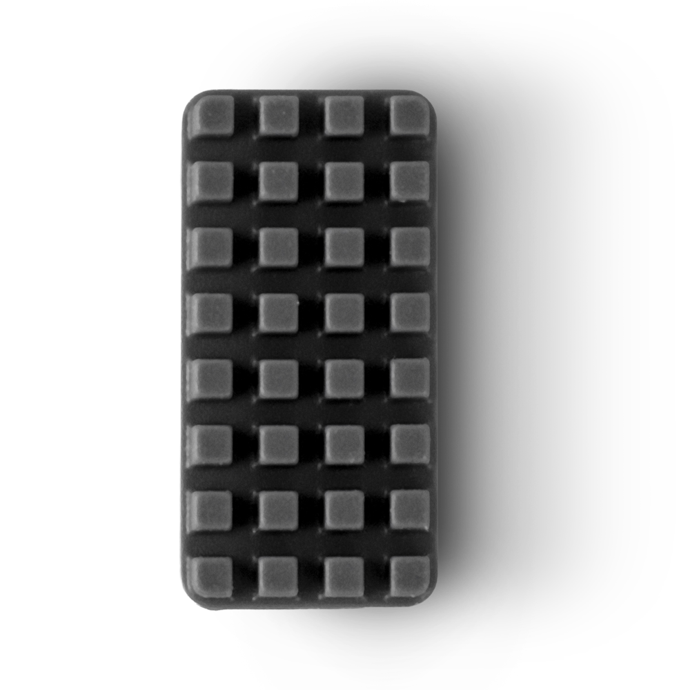 Snapmaker U1 silicone scraper pad close-up, durable and non-deforming for repeated platform cleanup during 3D printing maintenance.