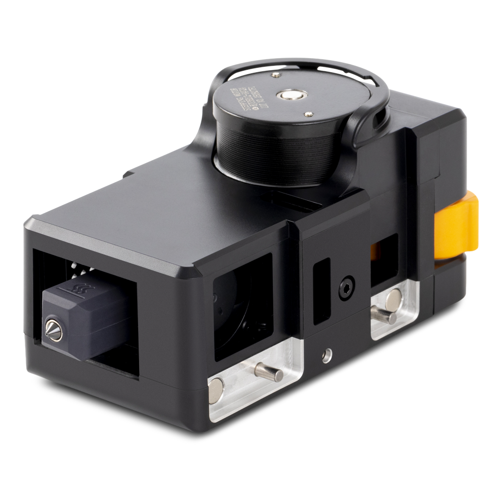 Front view of Toolhead 1 Left Slot for Snapmaker U1 highlighting nozzle structure and smart cooling design.