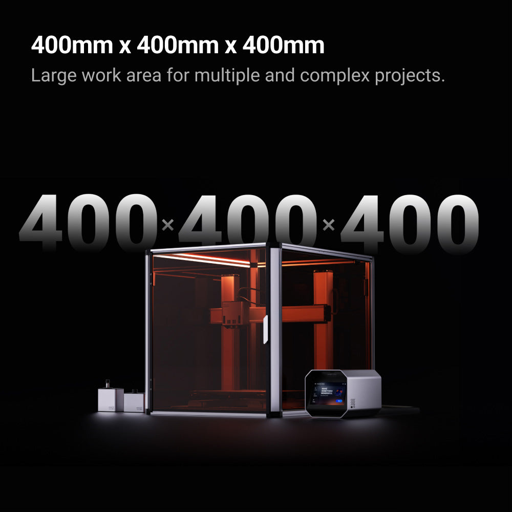 Snapmaker Artisan 3-in-1 3D printer featuring a large 400x400x400mm workspace for complex projects.