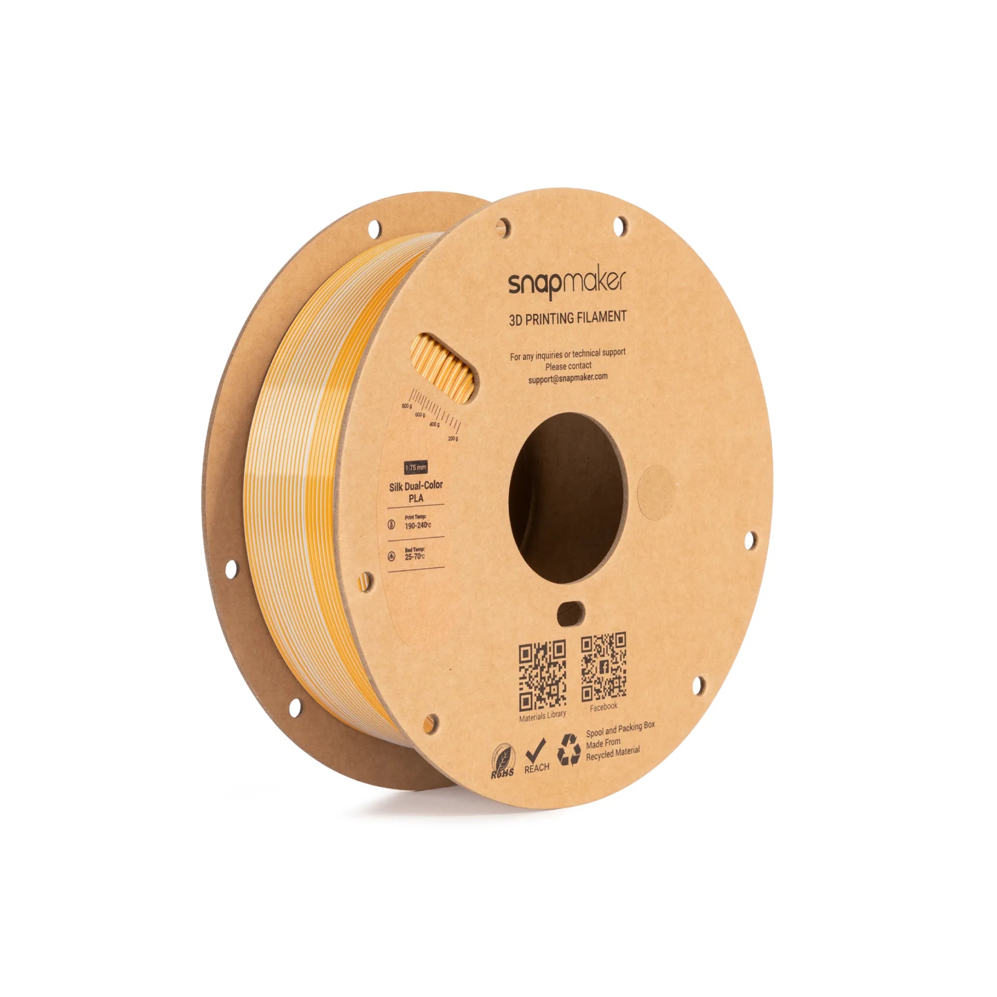 Silk Dual-Color PLA Filament (RFID) - 1kg