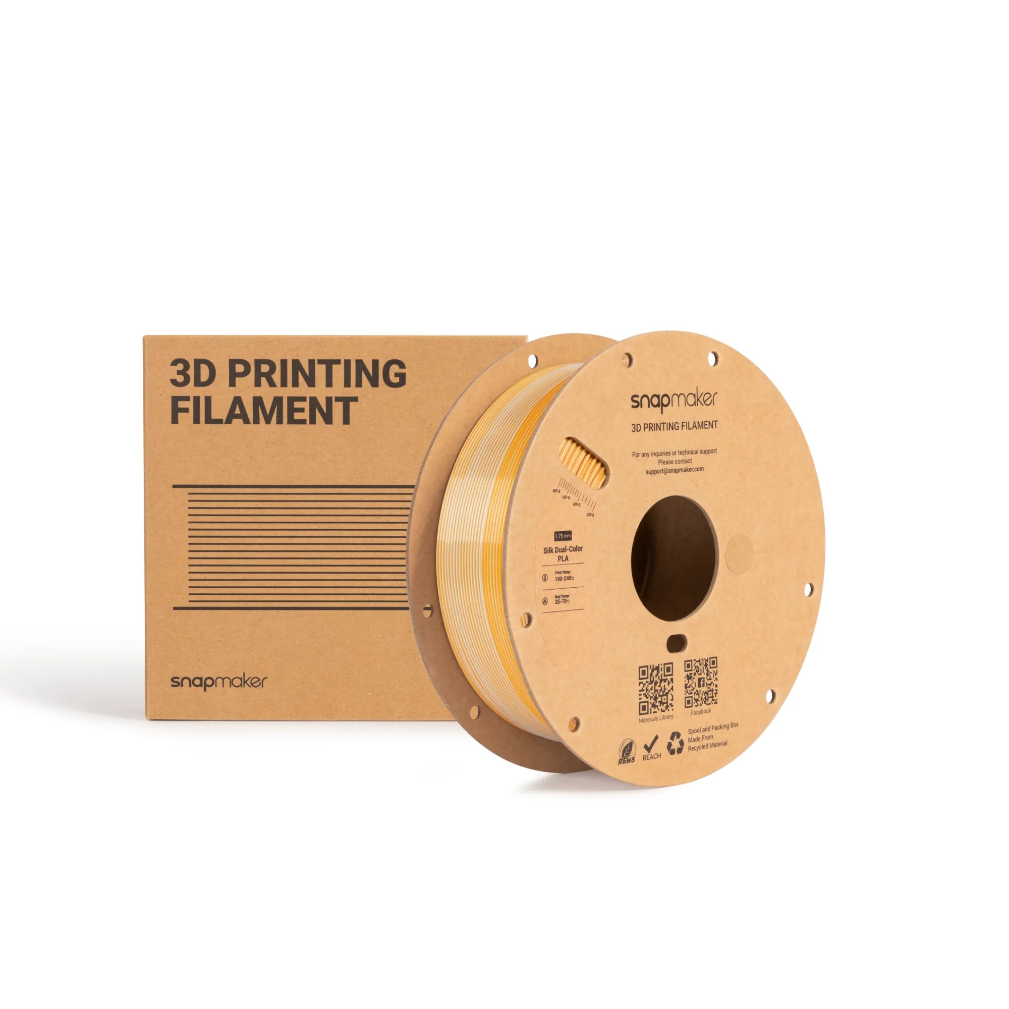 Silk Dual-Color PLA Filament (RFID) - 1kg