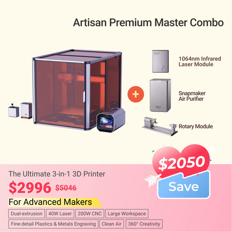 Snapmaker - Best 3D Printer, Laser Engraver, CNC Carver for Sale
