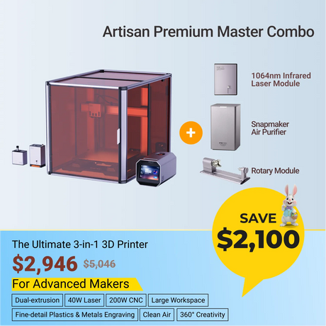 Snapmaker - Best 3D Printer, Laser Engraver, CNC Carver for Sale