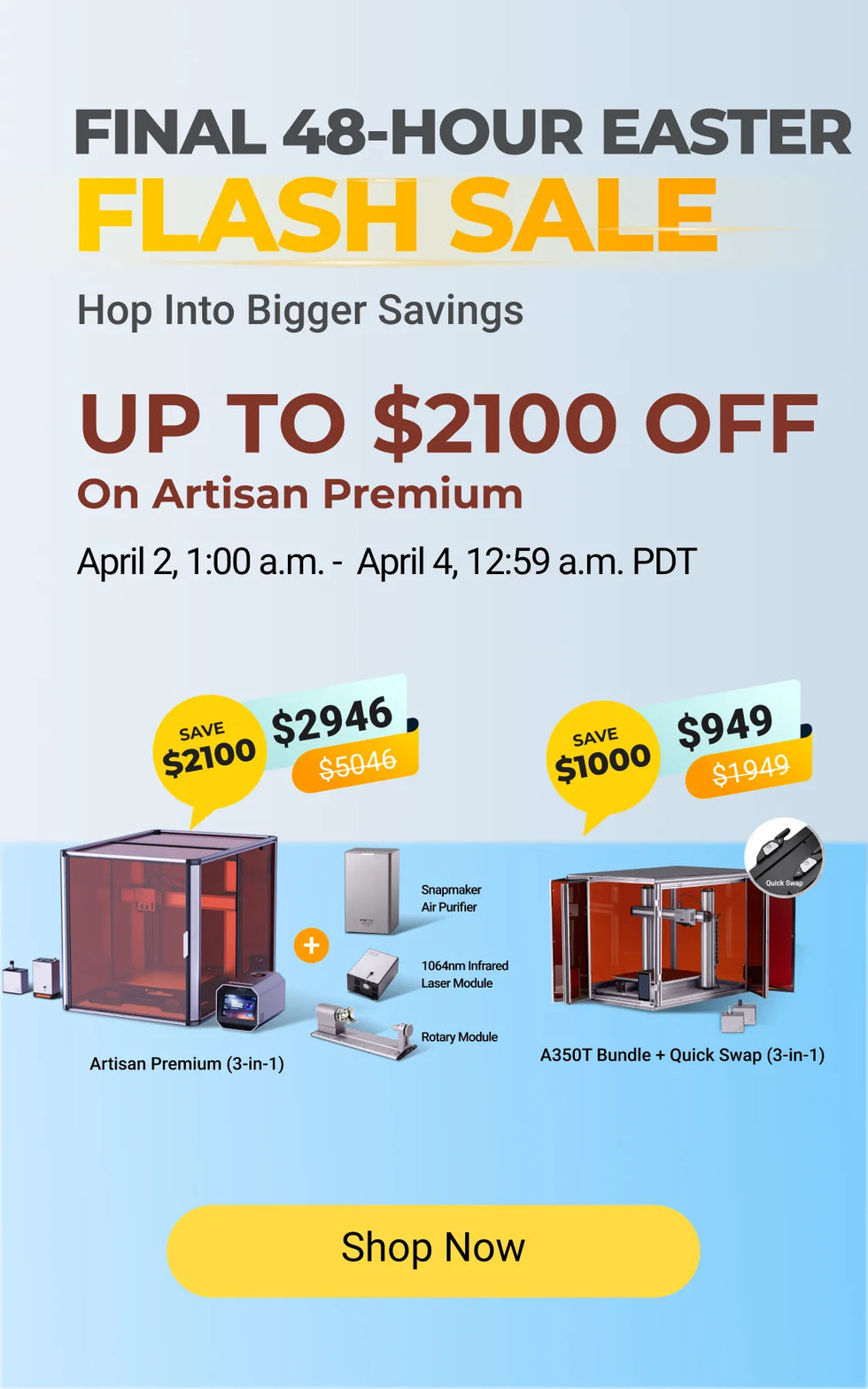 Snapmaker - Best 3D Printer, Laser Engraver, CNC Carver for Sale