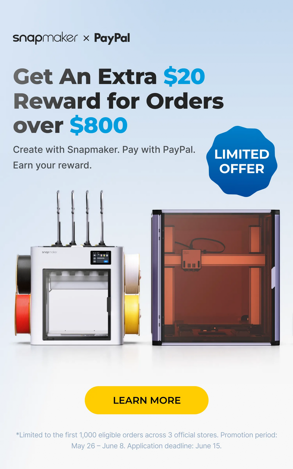 Snapmaker - Best 3D Printer, Laser Engraver, CNC Carver for Sale