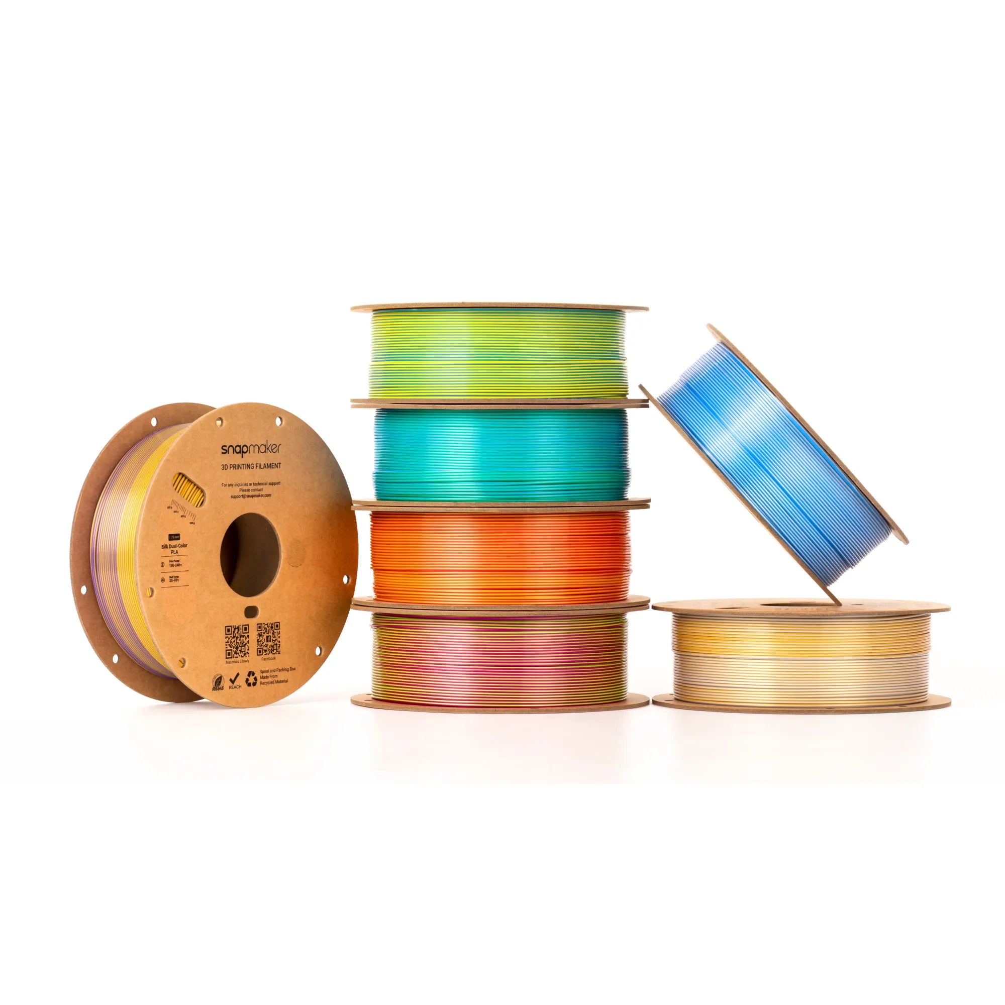 Silk Dual-Color PLA Filament (RFID) - 1kg