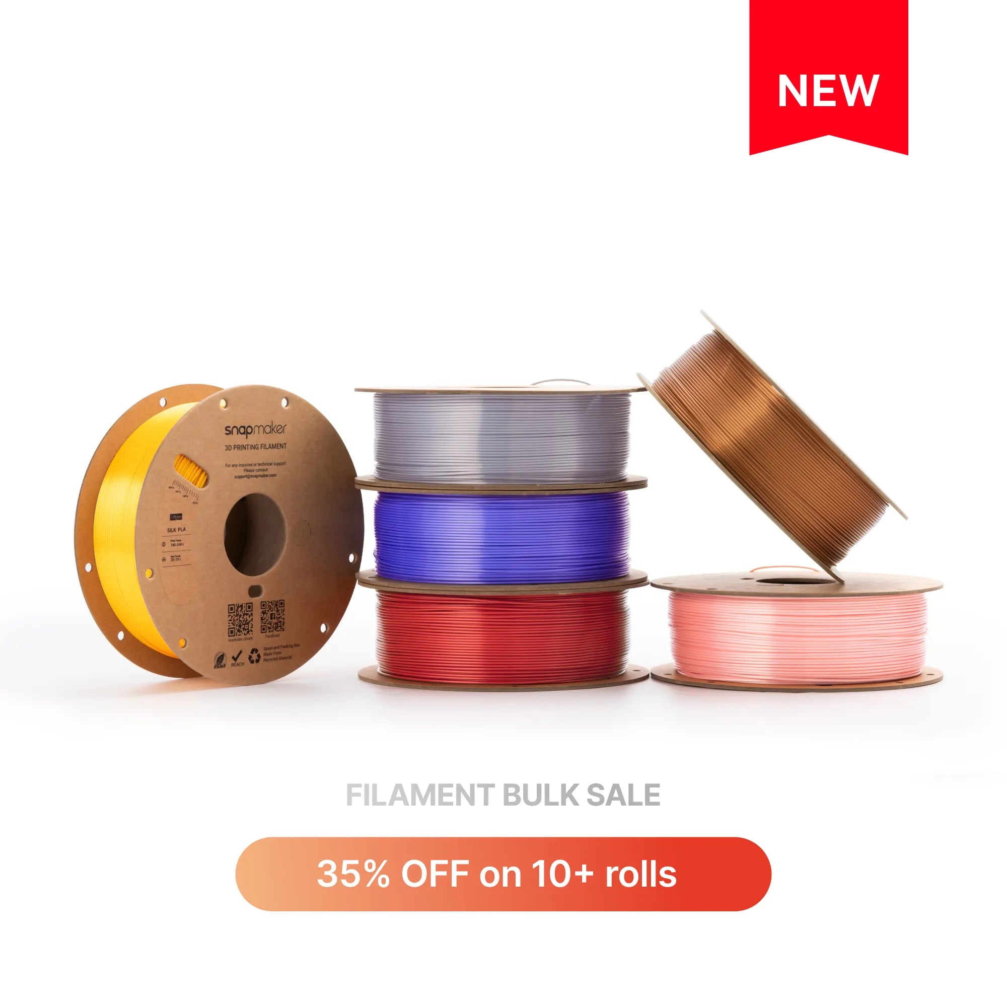 Silk PLA Filament (RFID) - 1kg