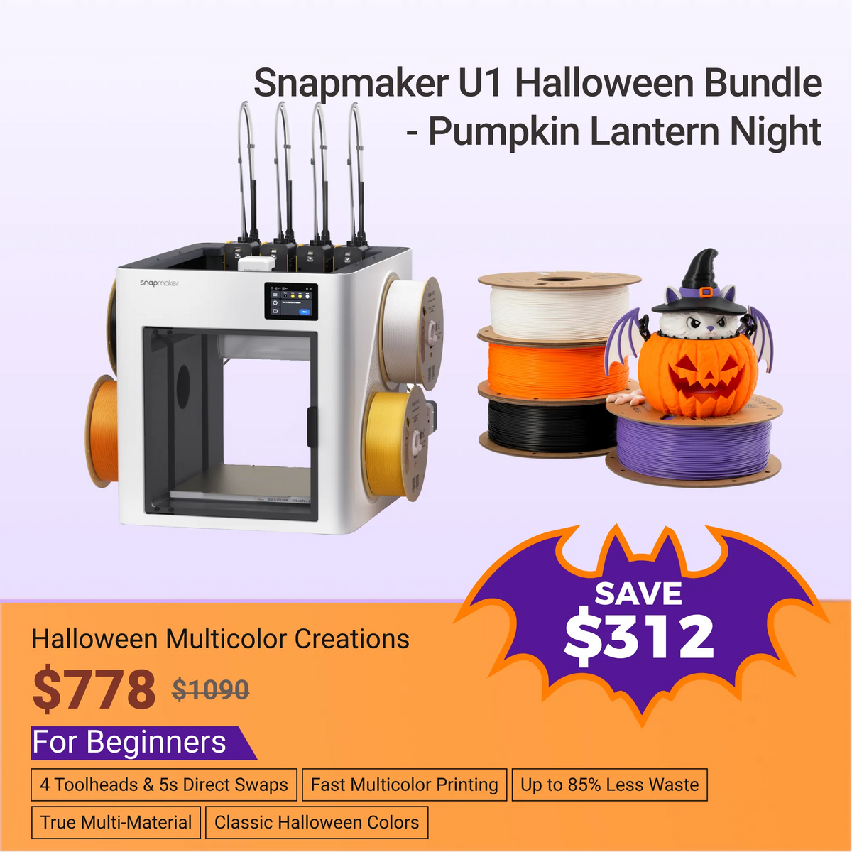 Snapmaker U1 Toolchanger 3D Printer - Snapmaker Global