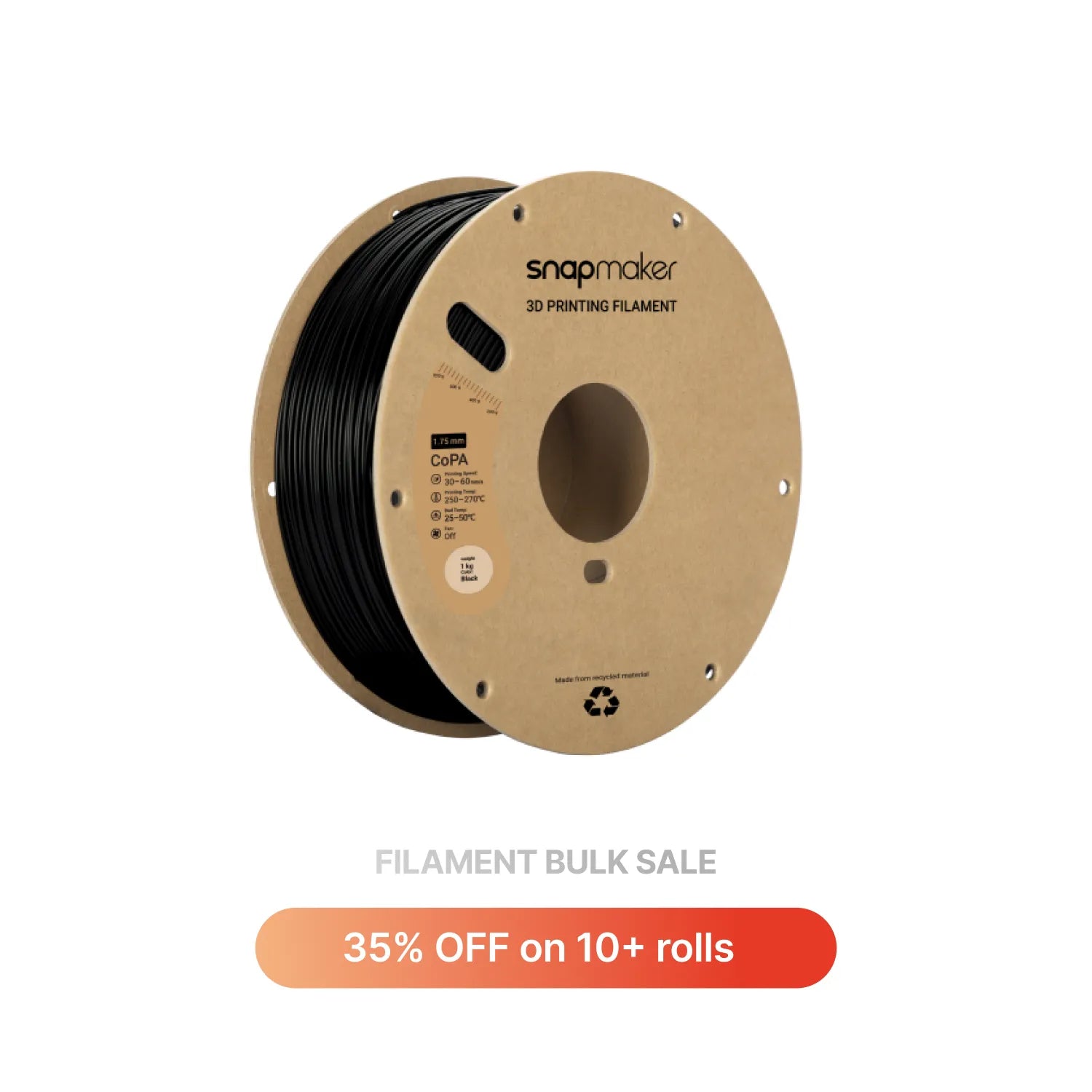 Black Nylon Filament (1kg)