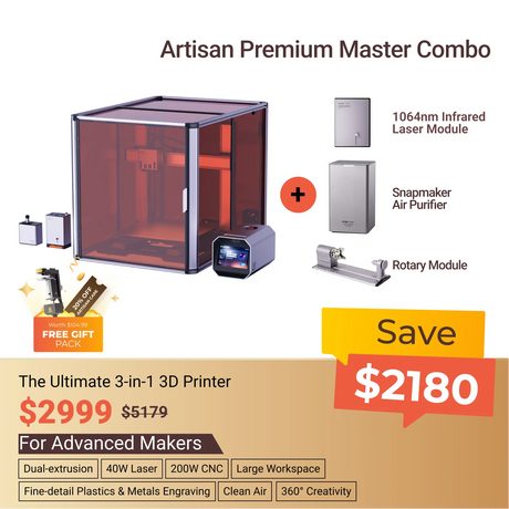 Snapmaker - Best 3D Printer, Laser Engraver, CNC Carver for Sale