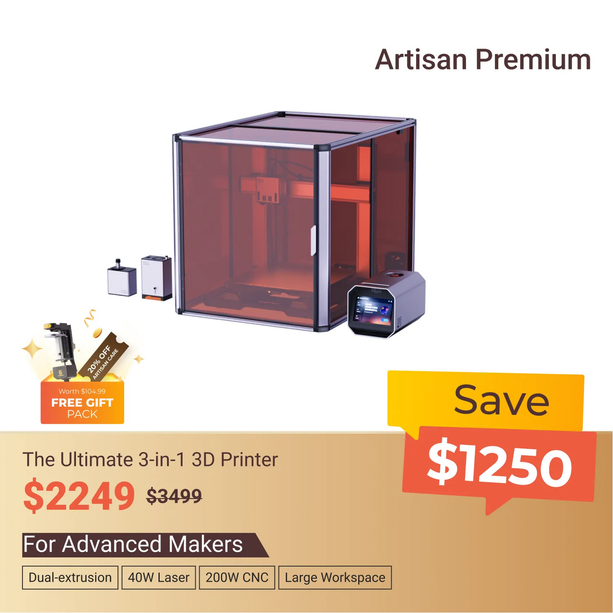 Snapmaker - Best 3D Printer, Laser Engraver, CNC Carver for Sale