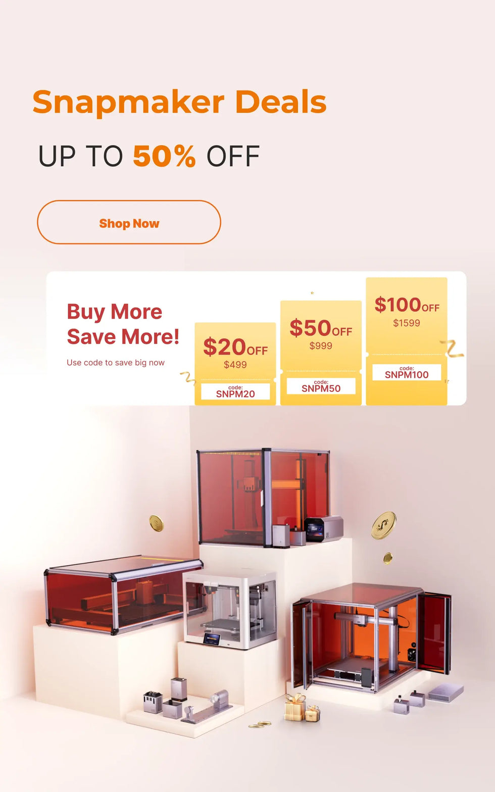 Snapmaker - Best 3D Printer, Laser Engraver, CNC Carver for Sale