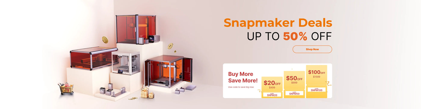 Snapmaker - Best 3D Printer, Laser Engraver, CNC Carver for Sale