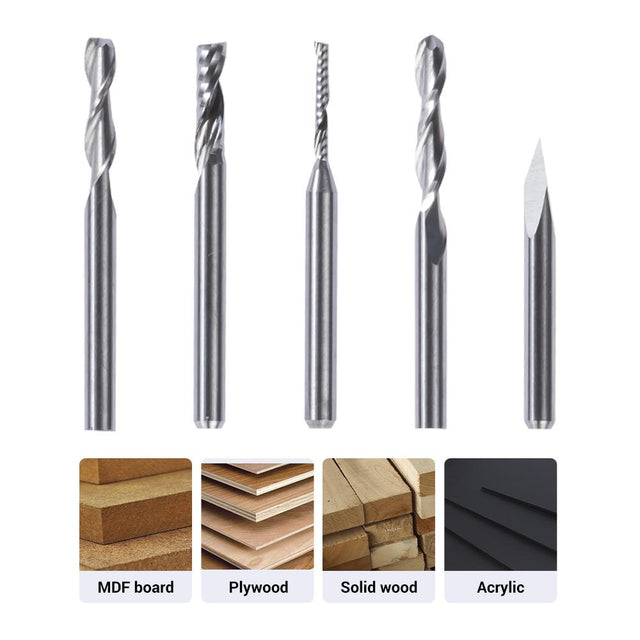 CNC Bits (5 Bits) - Snapmaker Global